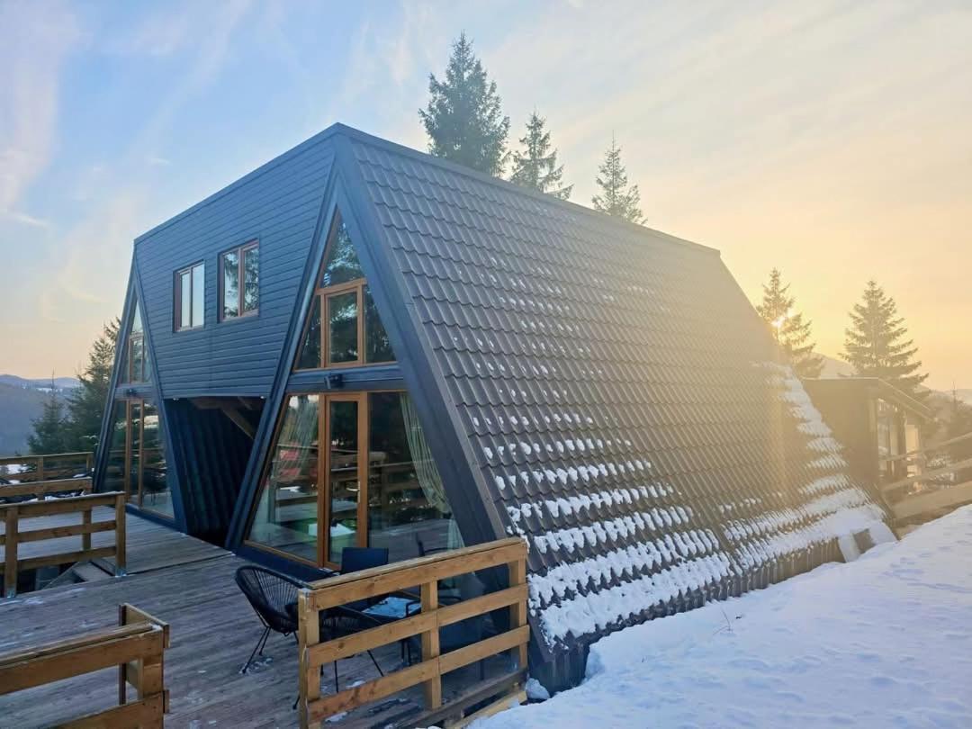 Cabane A-Frame Ceziade Tihuta Piatra Fântânele Exterior foto